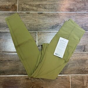 NWT Lululemon Bronze Green Leggings Size 4